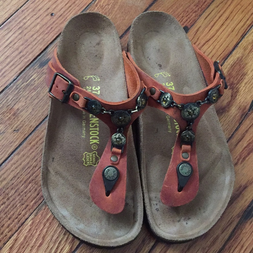 Leather thong Birkenstock sandals